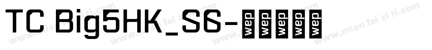 TC Big5HK_S6字体转换
